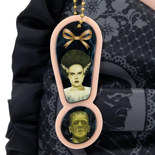 Whatever! × Universal Monsters Coquette Frankie & Bride Bow Baguette - alternate view 2