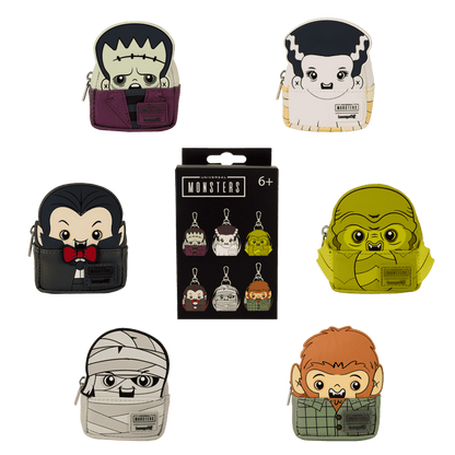 Universal Monsters Cosplay Mystery Mini Backpack Keychain Charm