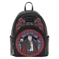 Loungefly Universal Monsters Dracula Stained Glass Mini Backpack