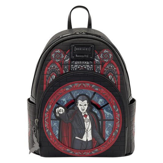 Loungefly Universal Monsters Dracula Stained Glass Mini Backpack
