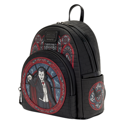 Loungefly Universal Monsters Dracula Stained Glass Mini Backpack