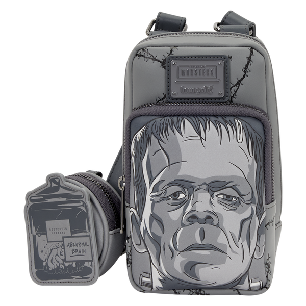 Loungefly Universal Monsters Frankenstein Crossbody Bag with Coin Bag