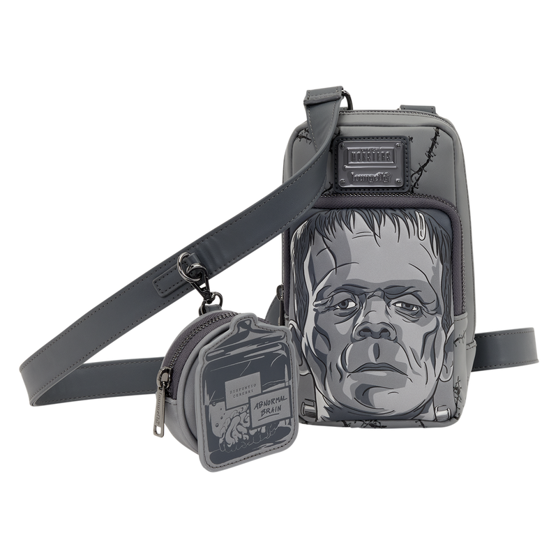 Loungefly Universal Monsters Frankenstein Crossbody Bag with Coin Bag