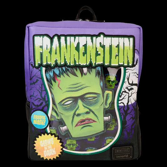 Backpack with Frankenstein design on a white background