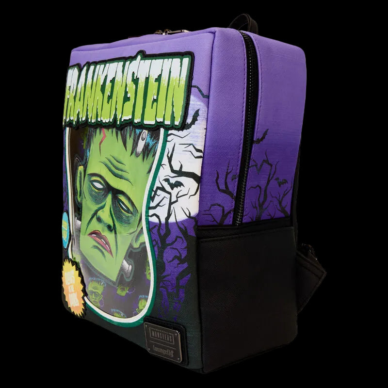 Backpack with Frankenstein design on a white background