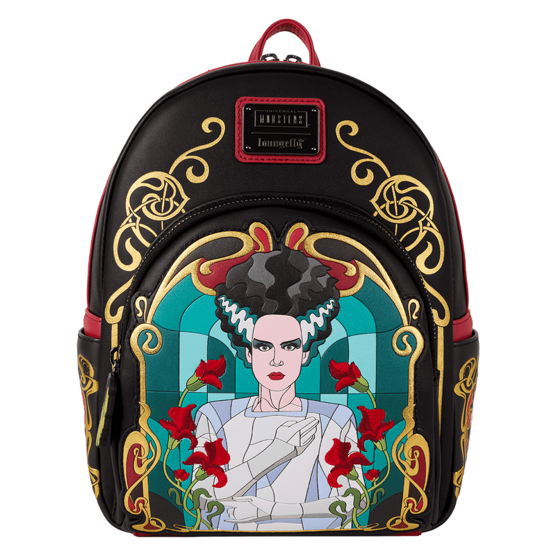 hello kitty frankenstein loungefly backpack Universal Monsters Bride Of Stained Glass Mini-Backpack stylenumber_DR6084-010 width:NA Best Hiking Kid Carrier Featuring the iconic bride