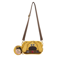 Loungefly Disney Pixar Up Dug Faux Fur Sling Crossbody Bag with Coin Bag