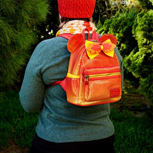 Disney Fall Sequin Minnie Mouse Ombre Mini Backpack