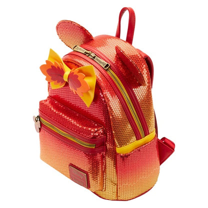 Disney Fall Sequin Minnie Mouse Ombre Mini Backpack