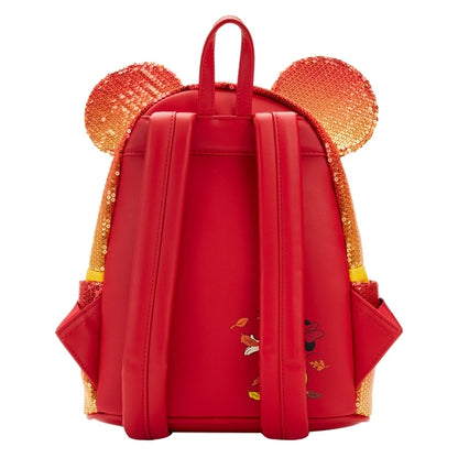 Disney Fall Sequin Minnie Mouse Ombre Mini Backpack