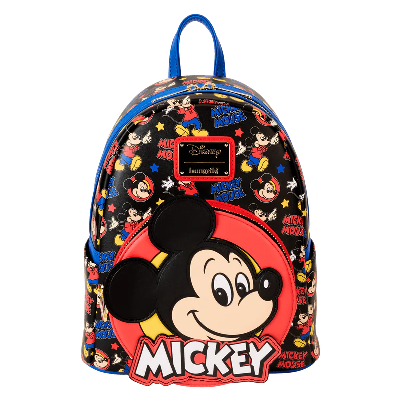 Mickey Mouse Classic All-Over Print Mini Backpack by Loungefly