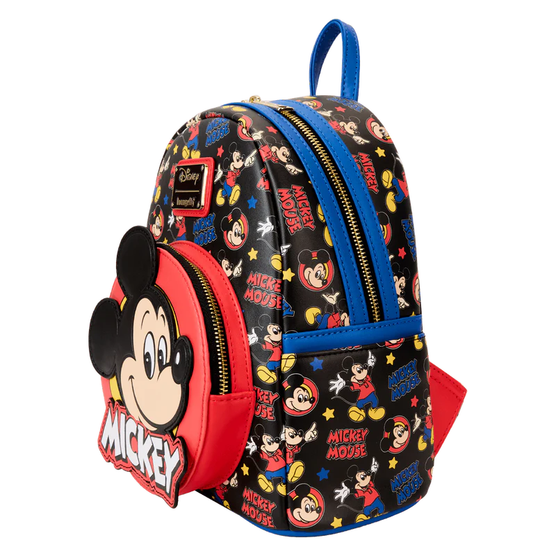Mickey Mouse Classic All-Over Print Mini Backpack by Loungefly