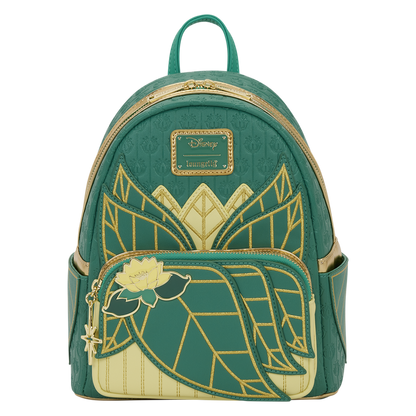 The Princess and the Frog Tiana Green Dress Cosplay Mini Backpack front