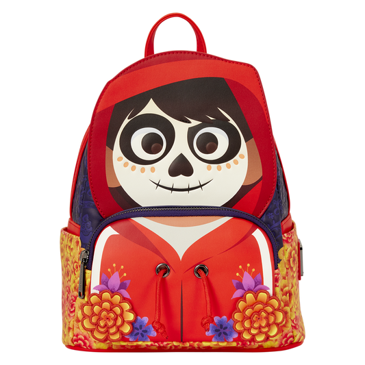Coco Miguel Dia de los Muertos Glow Cosplay Mini Backpack front