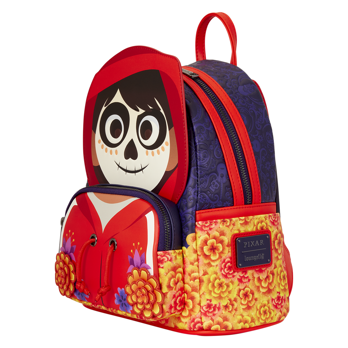 Coco Miguel Mini Backpack side flowers
