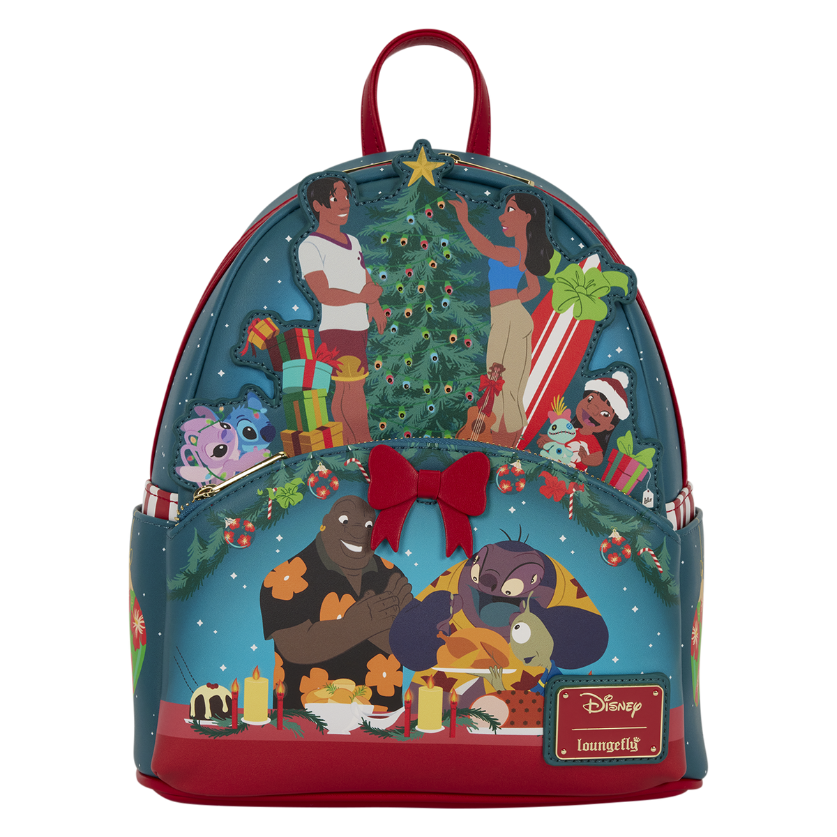 Lilo and Stitch Ohana Holiday Light-Up Mini Backpack front