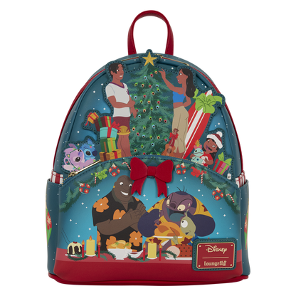 Lilo and Stitch Ohana Holiday Light-Up Mini Backpack front