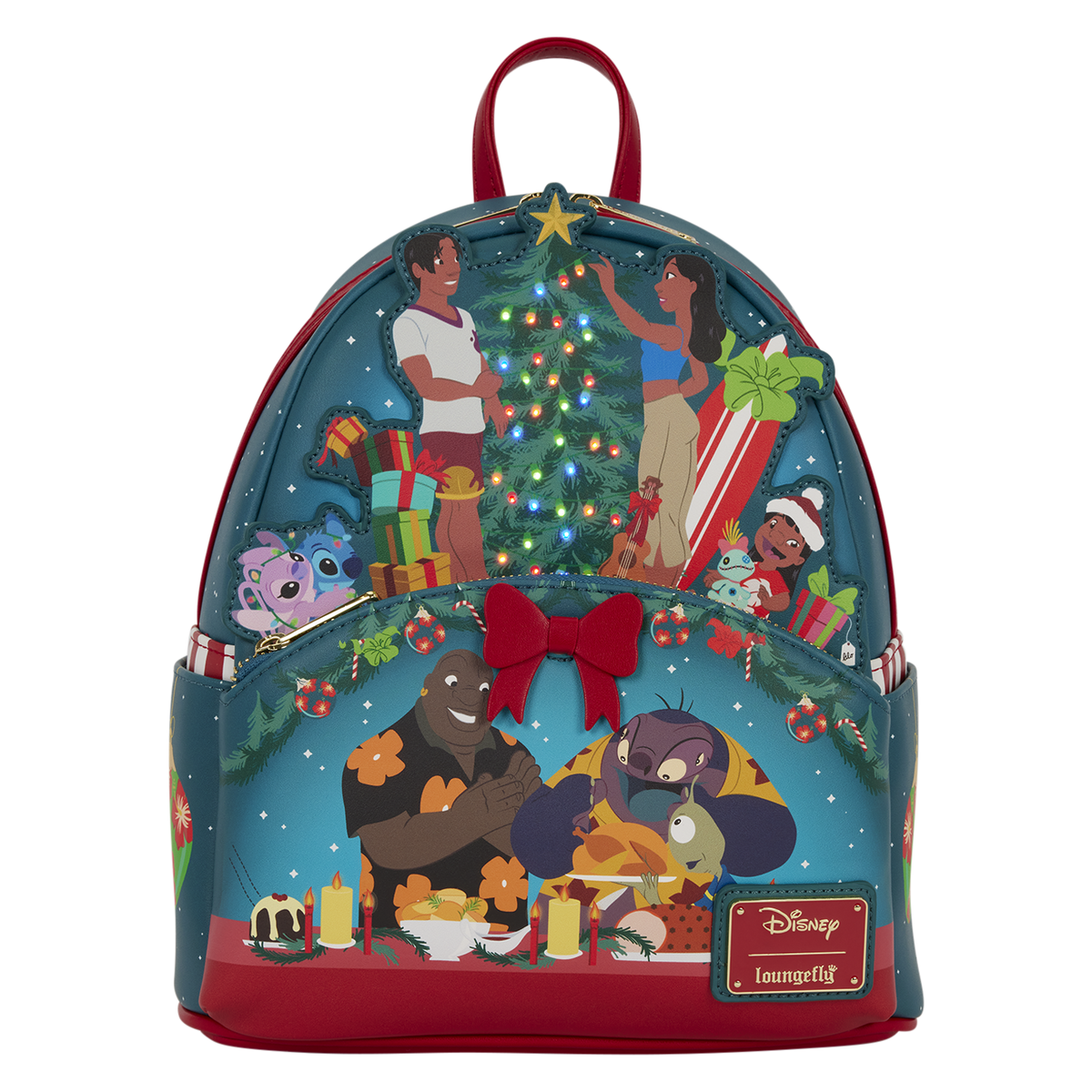 Lilo and Stitch Holiday Mini Backpack side