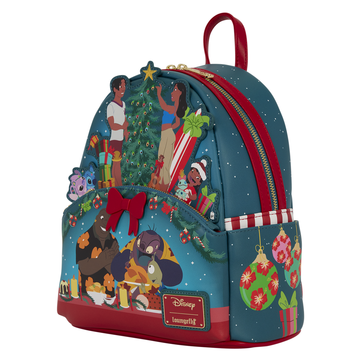Lilo and Stitch Holiday Mini Backpack back