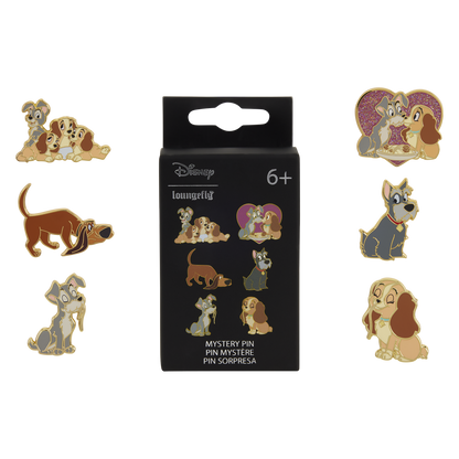 Lady and the Tramp Mystery Box Pin lineup