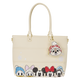 Mickey and Friends Holiday Puff Quilt Tote Bag front