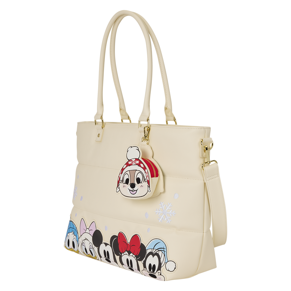 Mickey and Friends Holiday Tote angle