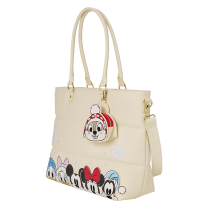 Mickey and Friends Holiday Tote angle