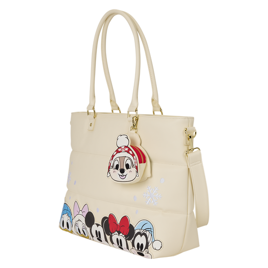 Mickey and Friends Holiday Tote angle