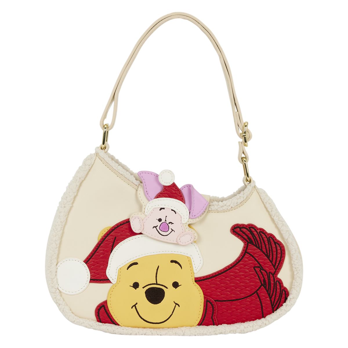 Winnie the Pooh and Piglet Holiday Crossbody Bag front