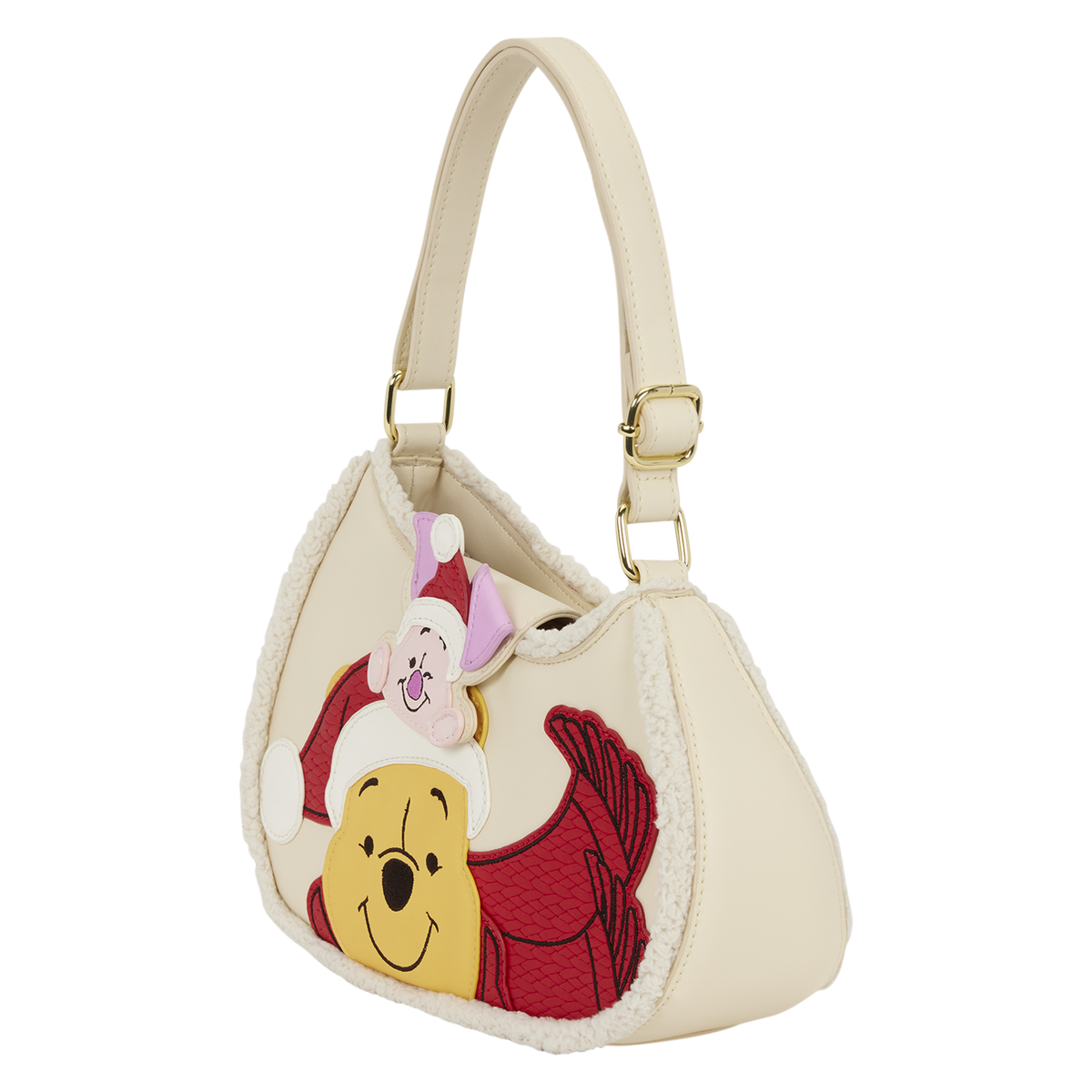 Pooh and Piglet Holiday Crossbody Bag side