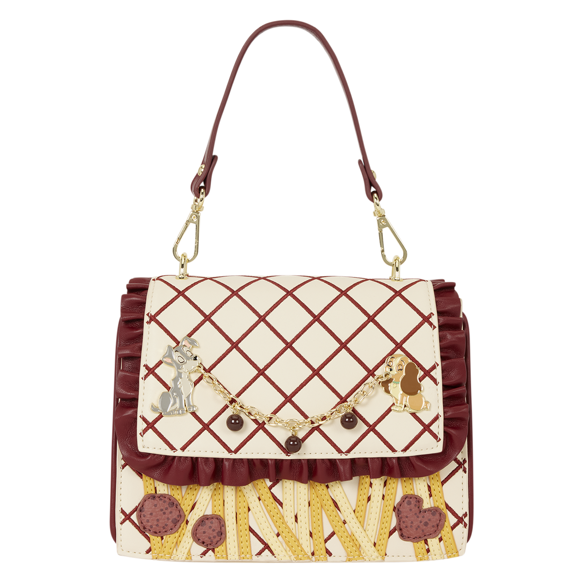 Lady and the Tramp Spaghetti Crossbody Bag front