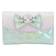 Little Mermaid Iridescent Pearl Flap Wallet front