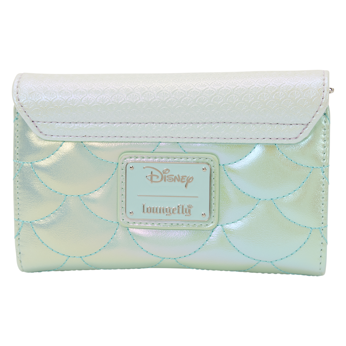 Little Mermaid Iridescent Pearl Flap Wallet