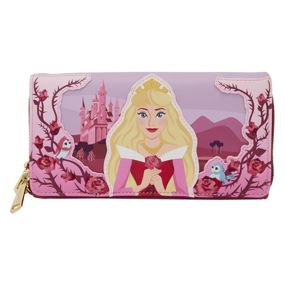 Sleeping Beauty Princess Aurora Roses Wristlet Wallet - Exclusive