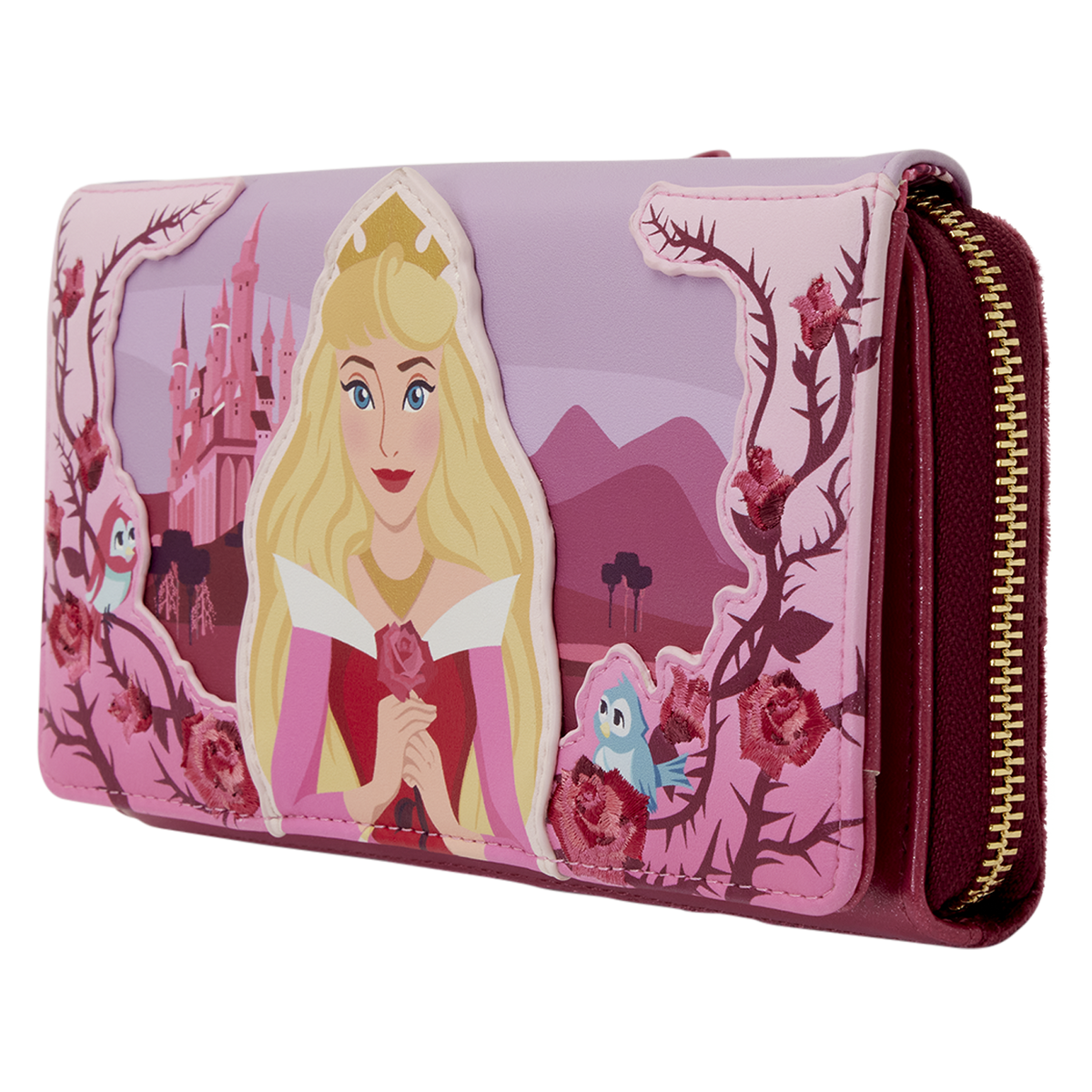 Sleeping Beauty Princess Aurora Roses Wristlet Wallet - Exclusive