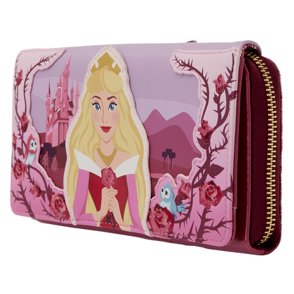 Sleeping Beauty Princess Aurora Roses Wristlet Wallet - Exclusive