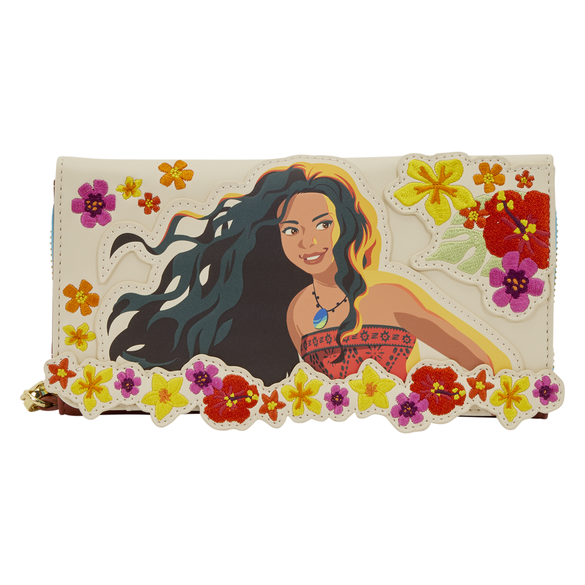Moana Live Action Floral Wristlet Wallet