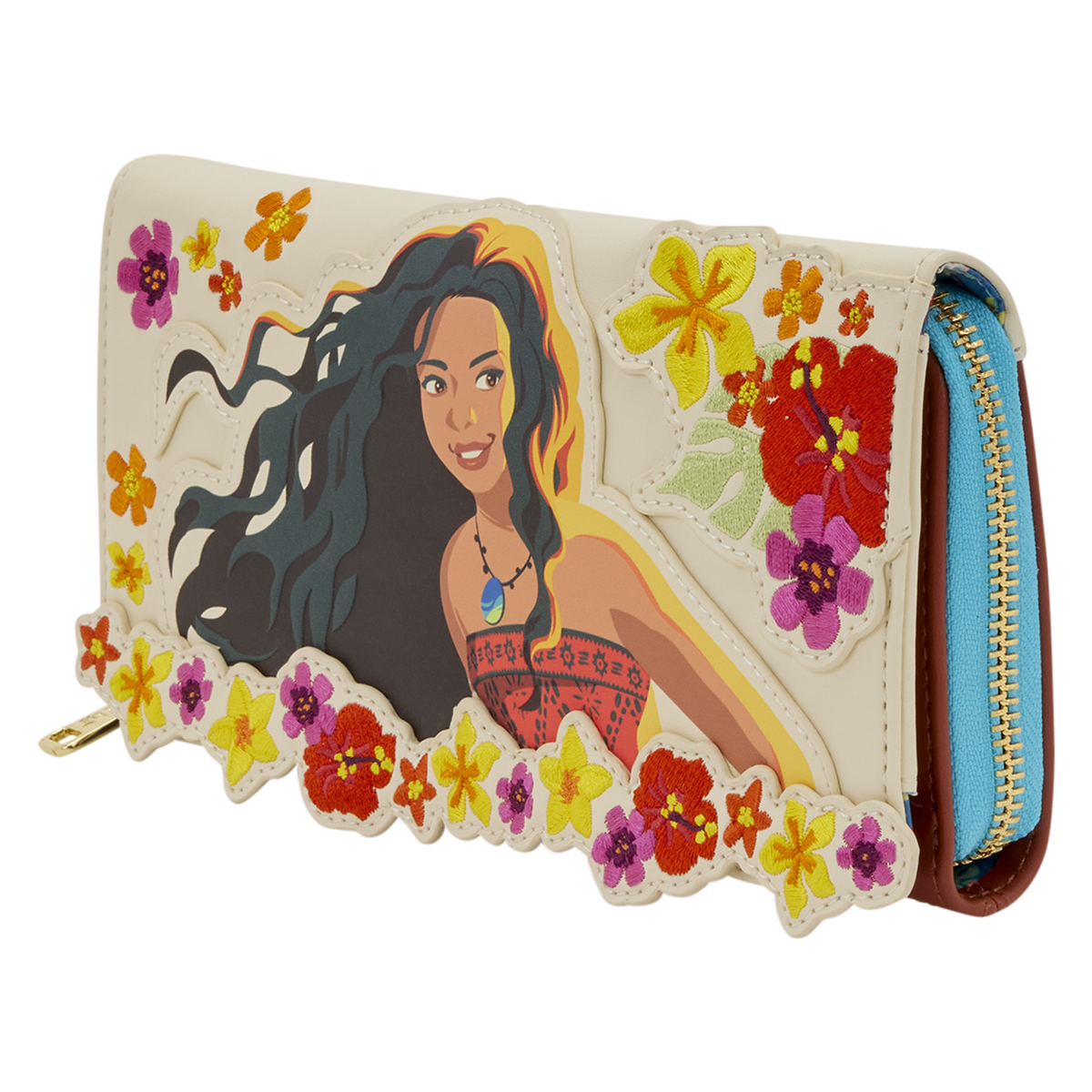 Moana Live Action Floral Wristlet Wallet