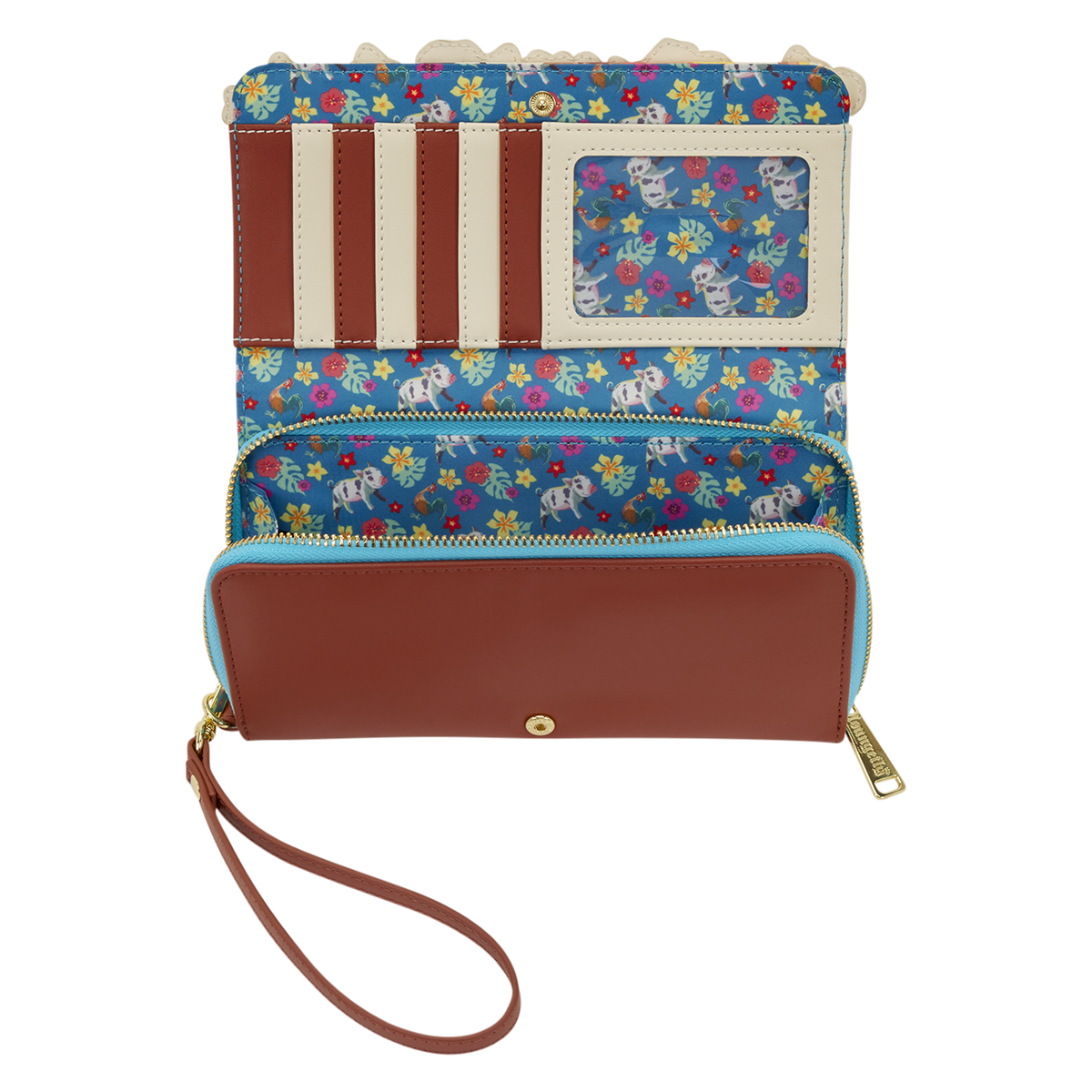 Moana Live Action Floral Wristlet Wallet