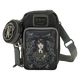 Wednesday Black Roses Cell Phone Crossbody Bag with Coin Bag