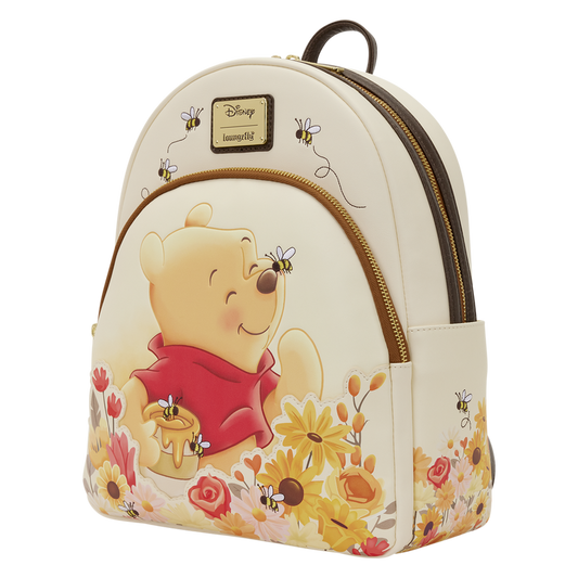 Backpack with Winnie the Pooh design on a white background