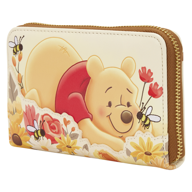 Loungefly Disney Winnie the Pooh Bees & Flowers Zip Around Wallet