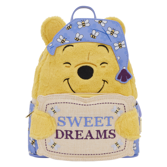 Winnie the Pooh Sweet Dreams Pajamas Plush Cosplay Mini Backpack Loungefly Disney
