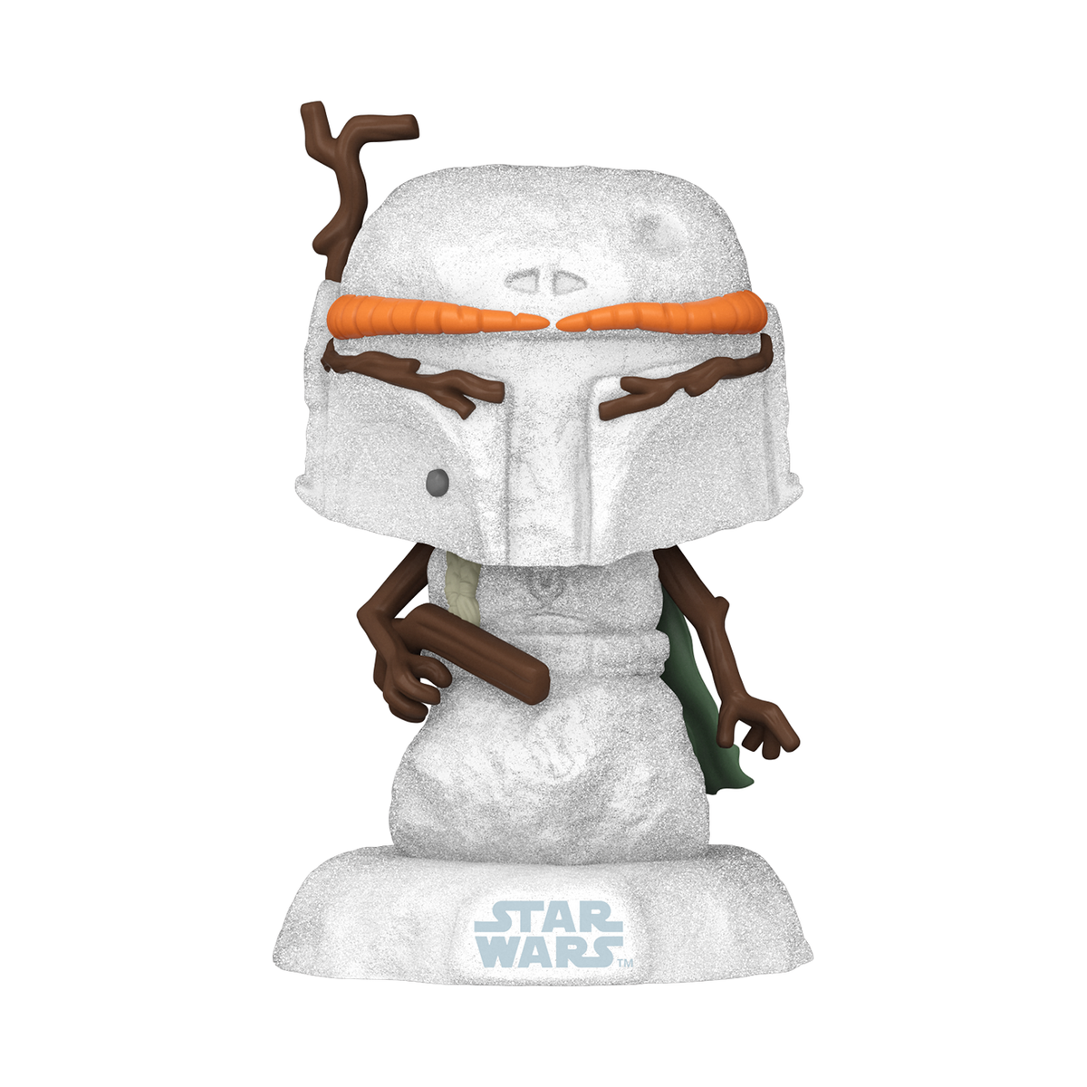 Star Wars Holiday Boba Fett Snowman Bobblehead #558 - alternate view 3