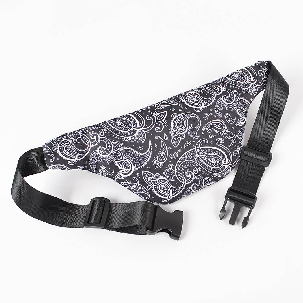 Bandana Fanny Pack: Black