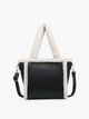 Helsinki Sherpa Trim Satchel/Crossbody | JN2378 : Off White/Black