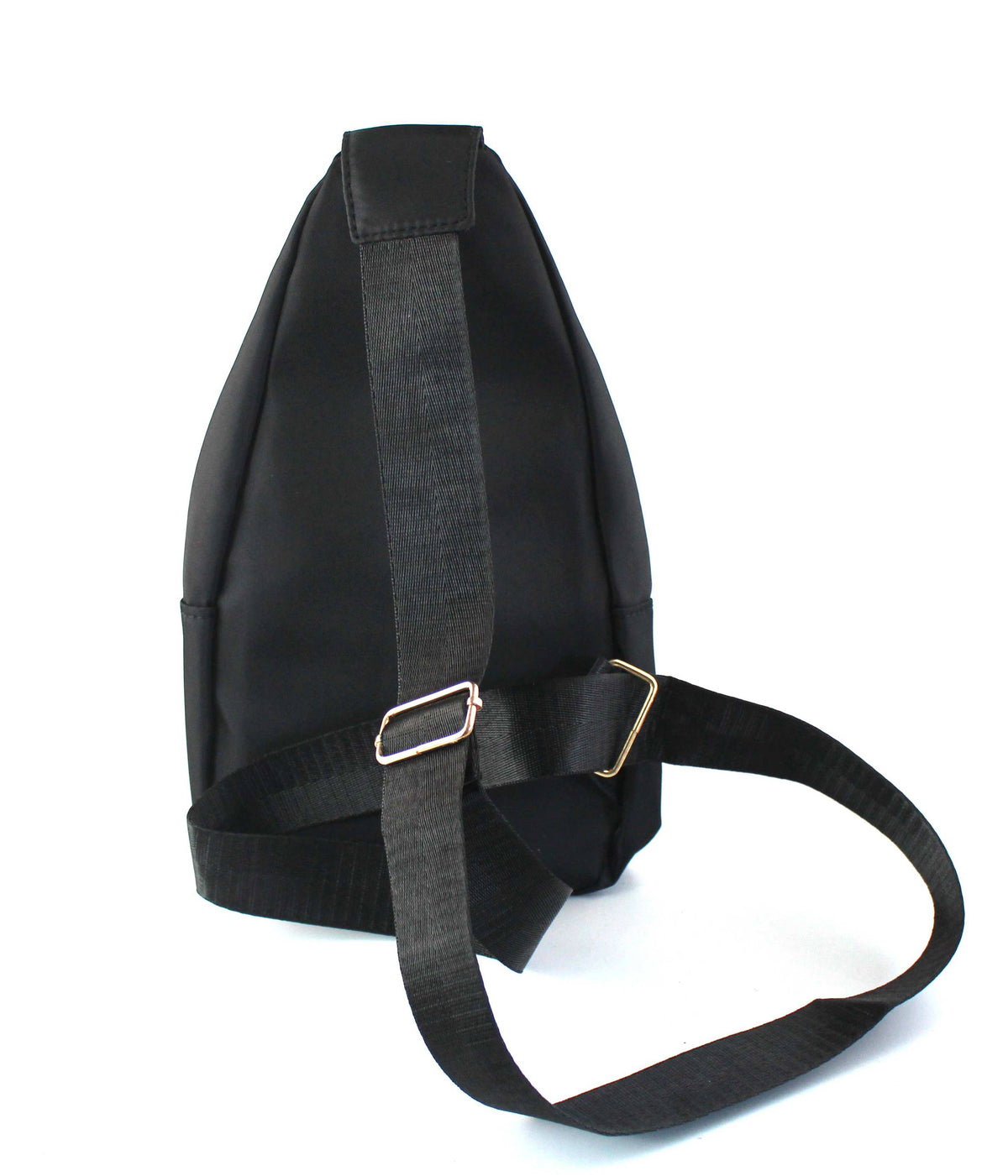 Sleek Quilted Nylon Sling Bag - Multi-Pocket Chest Pack