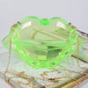 Clear Lip Plastic Bag W/chain: Neon Green