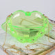 Clear Lip Plastic Bag W/chain: Neon Green