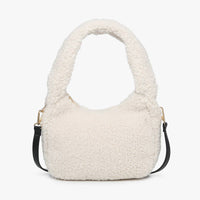 Gabrielle Sherpa Shoulder Bag w/ Strap | M2359 : Off White